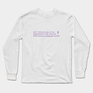 20th Century Telegraph Poles (Purple) Long Sleeve T-Shirt